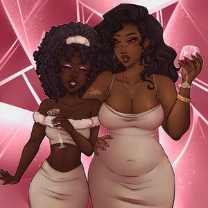 2 Characters, Fully Rendered, + Background