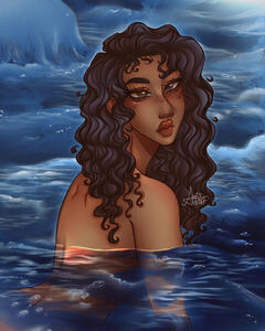 Waist-up, Fully rendered + Complex Background