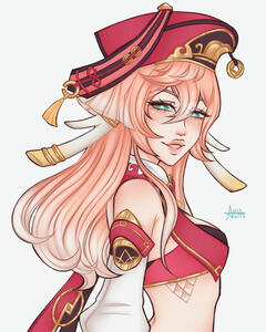 Waist-up, Fully rendered